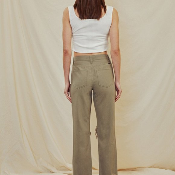 High Rise Straight Leg Jeans - Picture 2 of 3